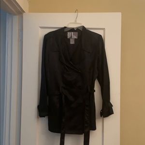 Light black long blazer jacket size small